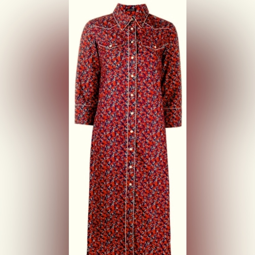 NWT R13 | 3/4 Sleeve Cowboy Dress | XS